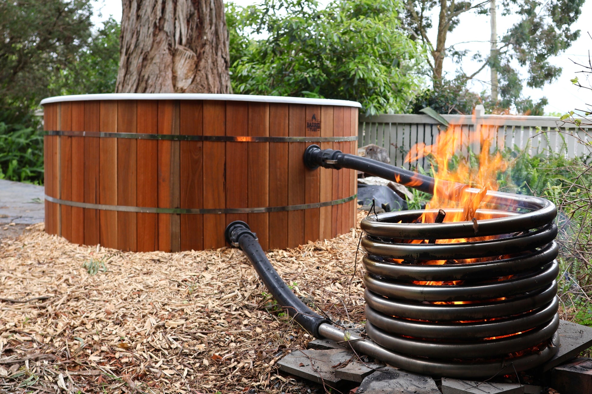 Diy Hot Tub Heated With Wood Diy Wood Stove Hot Tub Heater Diy Hot